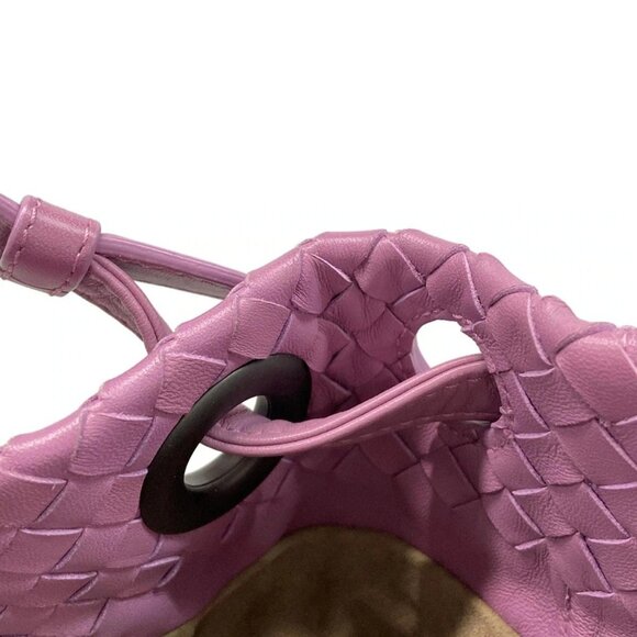 BOTTEGA VENETA Medium Garda Bag - Light Purple Leather B********* Handbag - Picture 11 of 15